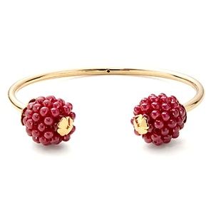 KATE SPADE • Very Berry Raspberry Flex Cuff Bracelet